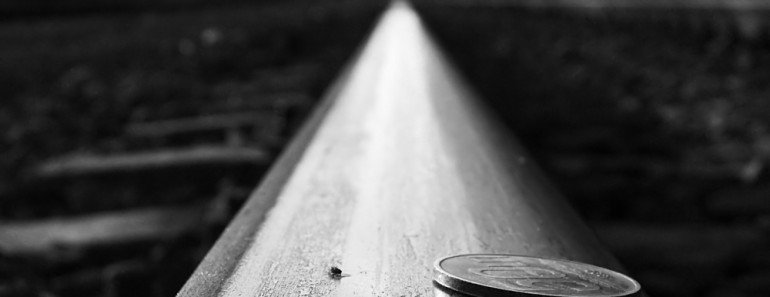 Coin on Railway Track