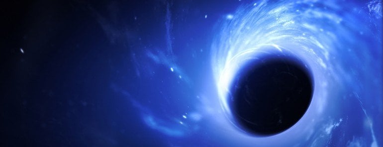 light in a black hole