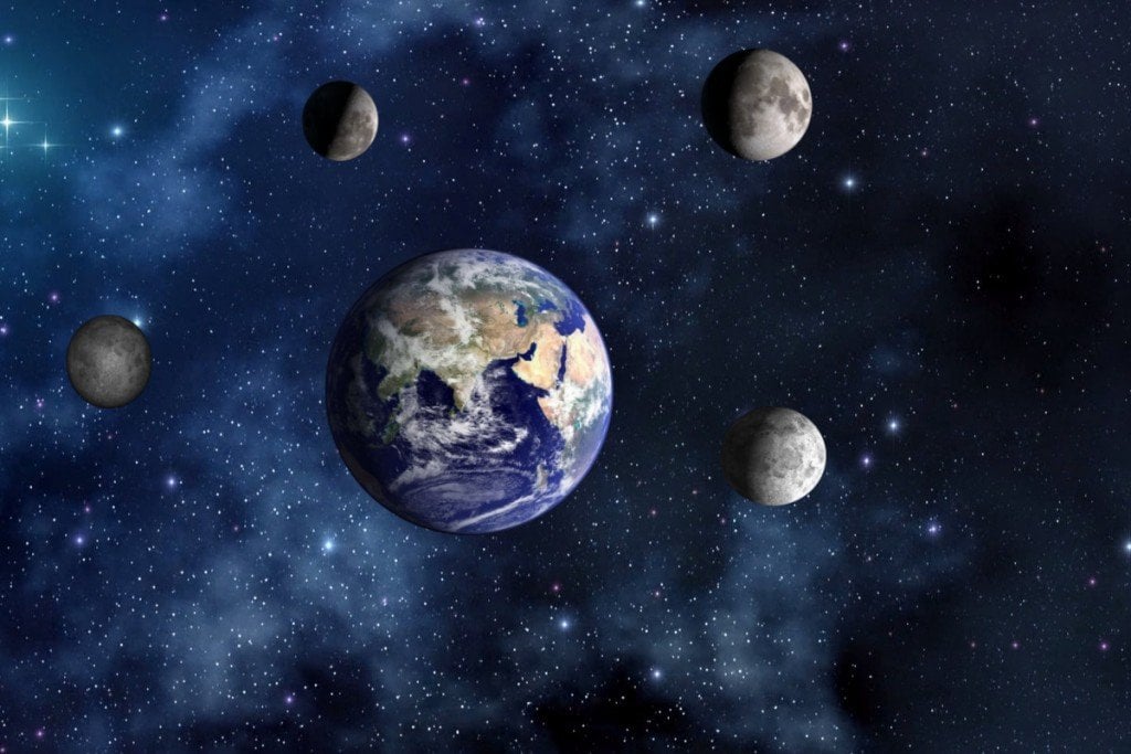 if earth with 2 moons