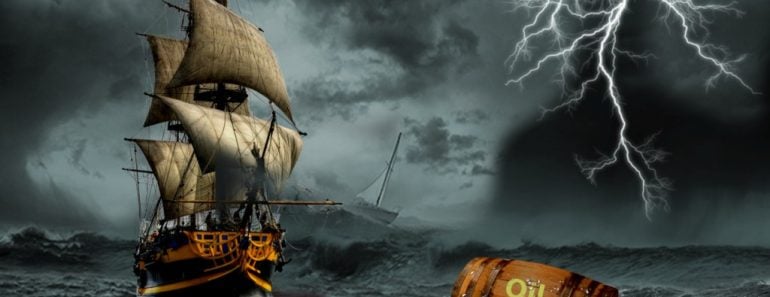 Ship in the storm