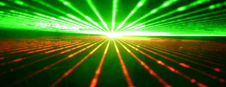 Green & Red laser beam