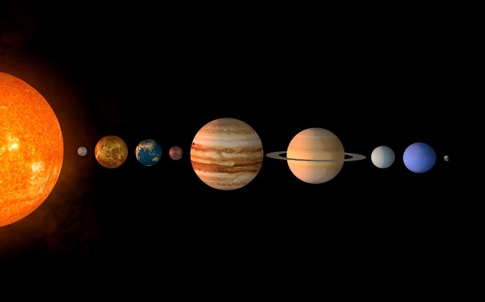 solar system planets in order and name them