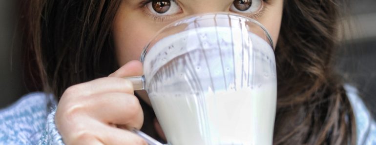 Child drinking milk