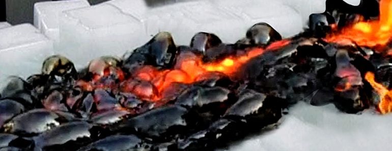 lava meets ice