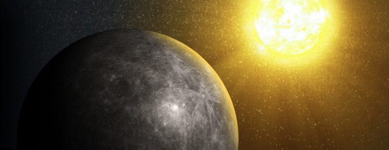 Sun rising over Mercury - Illustration(Mopic)s