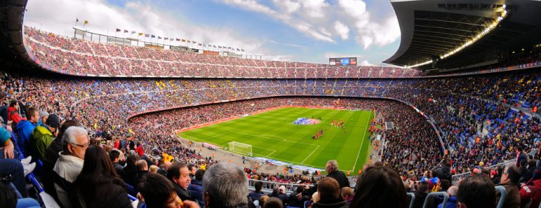 A general view of the Camp Nou Stadium in the football match between Futbol Club(Christian Bertrand)S